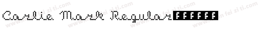 Carlie Mark Regular字体转换